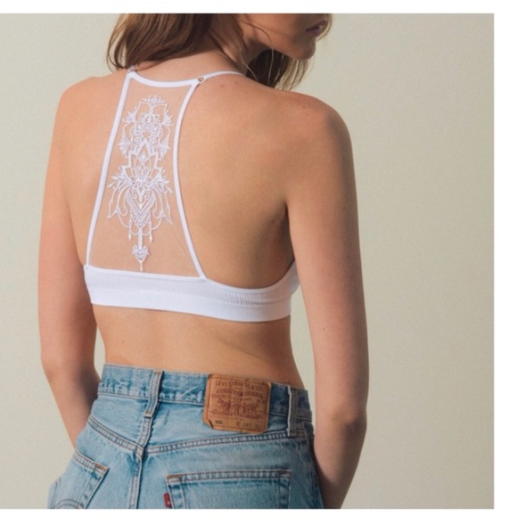 Reserved RUST Plus Size Tattoo Mesh Bralette - Picture 8 of 9